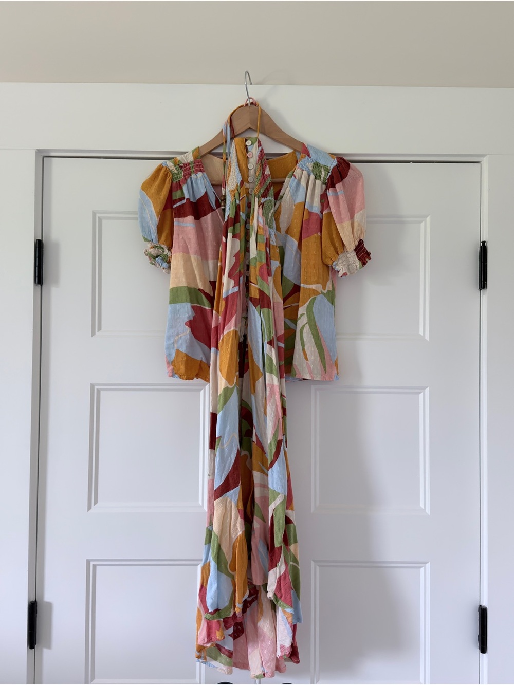 Christian Siriano Multicolor Abstract Midi Skirt Set Small